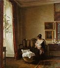 Carl Vilhelm Holsoe Famous Paintings - Moderskab